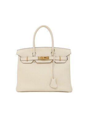 Hermes Birkin Bag Handbag Gold